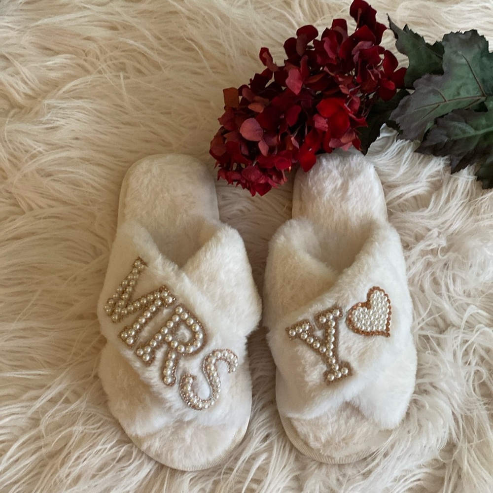 MRS Y❤️ bridal slippers